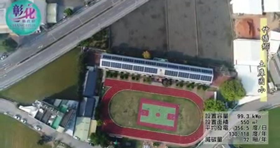 縣府補助本校架設太陽能板